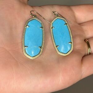 Kendra Scott Large Turquoise Drop Earrings